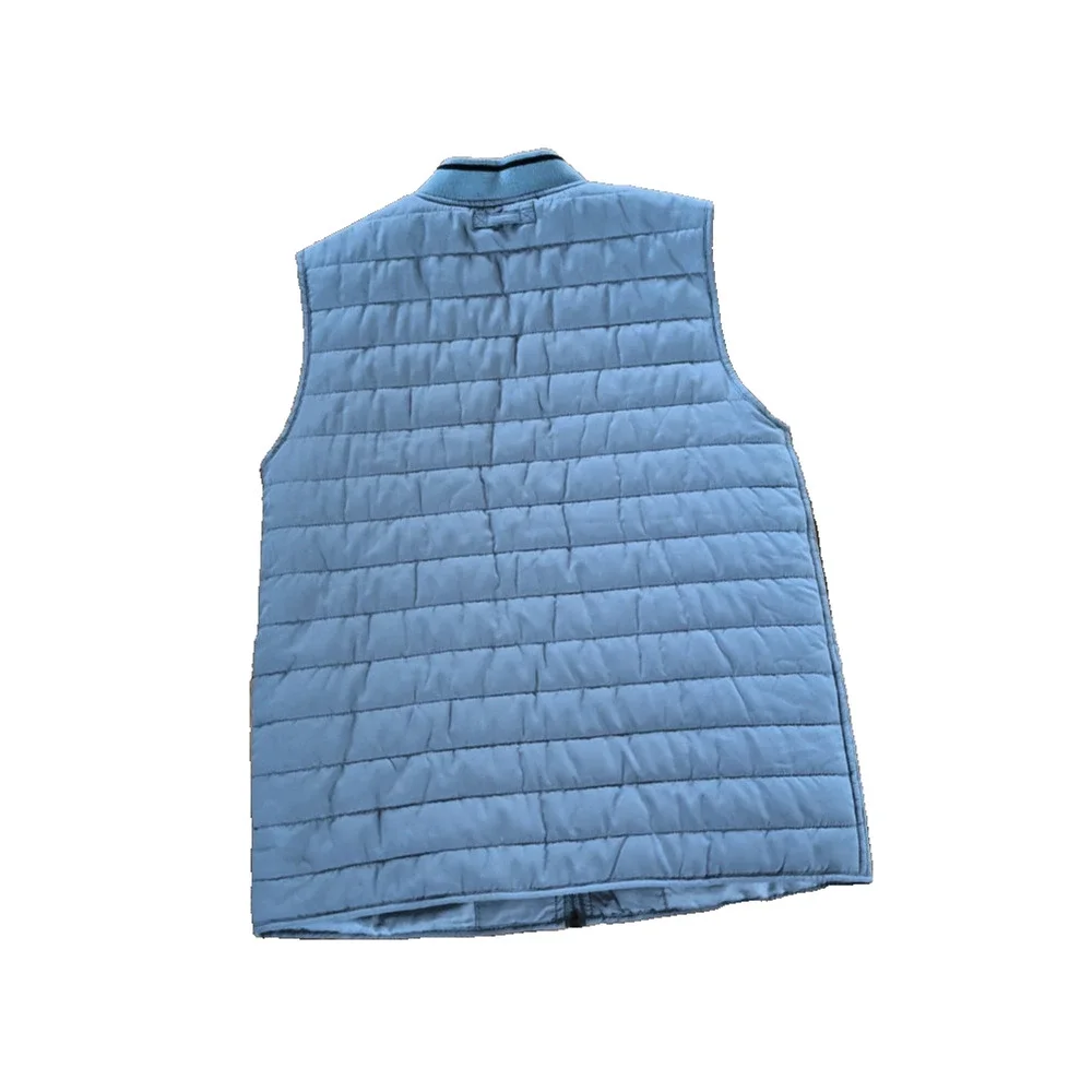 HAZZYS Kids Puffer Vest 13y Blue Zip Korean Lined Down Quilted